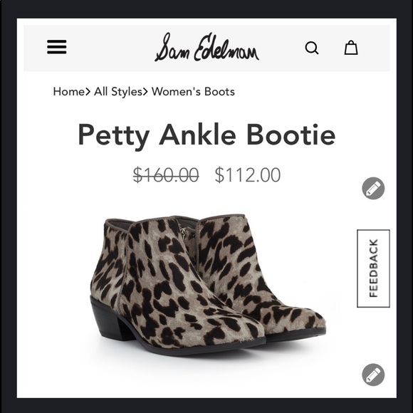 Sam Edelman Shoes - Sam Edelman NEW Petty Bootie. Sam Edelman Shoes - Sam Edelman NEW Petty Bootie.